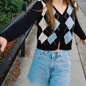 Brandy Melville Argyle Sweater